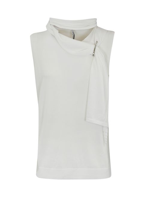 Top con foulard Bianco Liviana Conti | F5SA06A01-0